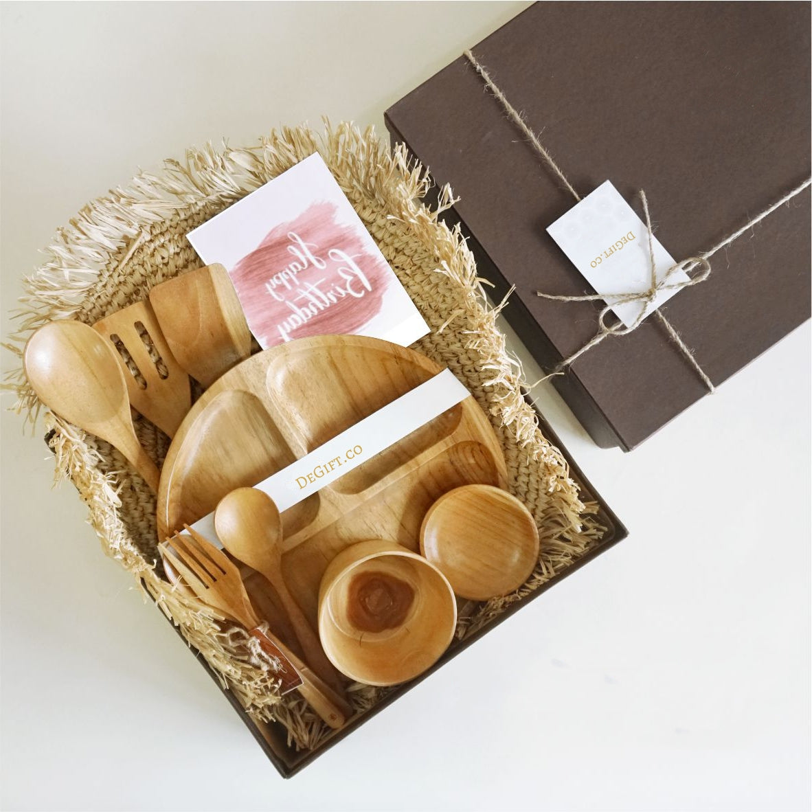 Teakwood Spatula & Diner Gift Set